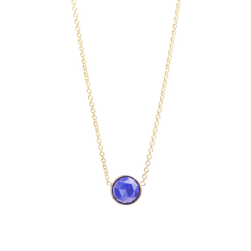 Ariel Gordon Lapis Gold Necklace